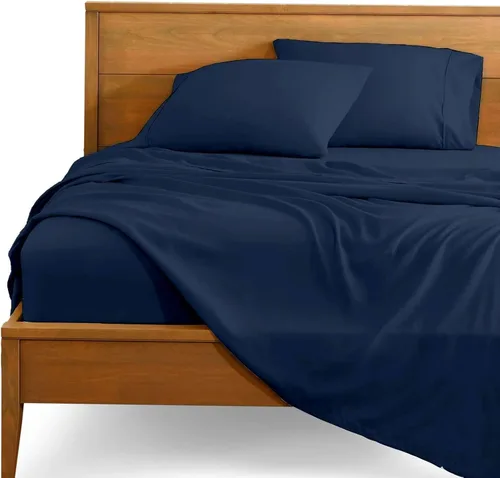 Vista 7 de SlumberWell 4 sábanas de algodón egipcio extra profundas tamaño Queen para caravana, sábanas de algodón de 18 a 24 pulgadas de profundidad
