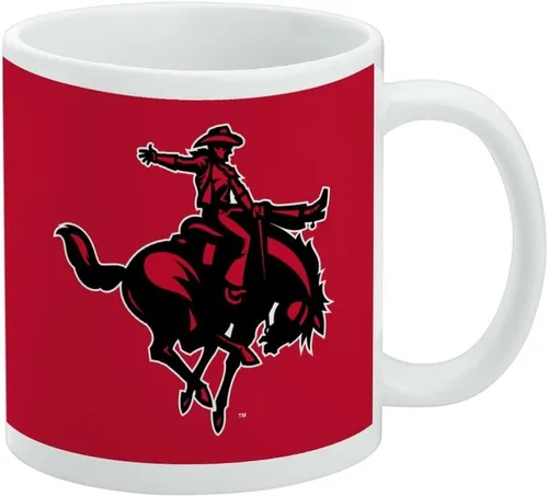 Vista 214 de Taza de cerámica con el logotipo principal de la Universidad Rider, taza de regalo novedosa para café, té y bebidas calientes, 11oz, blanca