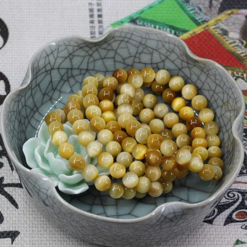 Vista 134 de Amandastone Pulsera elástica de cuentas redondas de 0.315 in con piedras preciosas naturales de 7 pulgadas