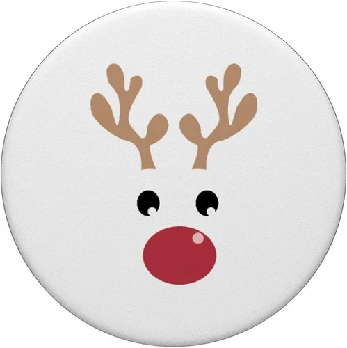 Vista 3 de Reindeer Matching Family Group Christmas. Cute Family Pajama PopSockets Adhesive PopGrip