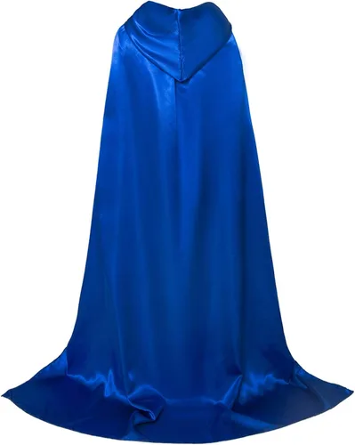 Vista 5 de Aricy Capa unisex de longitud completa con capucha para Halloween juego de rol disfraz de capa de 59-71 pulgadas