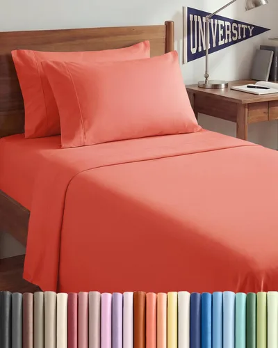 Vista 175 de Juego de sábanas Twin de 4 piezas - Cómodo, transpirable y refrescante - Juego de ropa de cama de lujo de hotel ultrasuave con bolsillos profundos