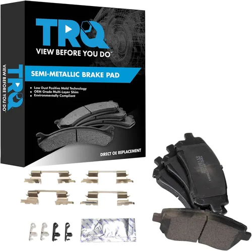 Vista 206 de TRQ Pastillas de freno delanteras semi metálicas compatibles con Ford Expedition 2018-2021 F-150 2018-2020 Lincoln Navigator 2018-2022