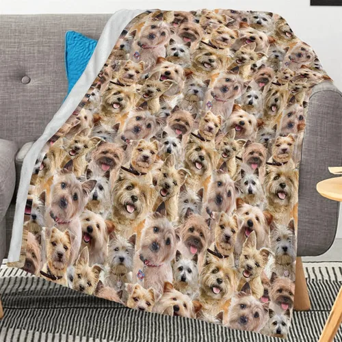 Vista 9 de Manta con estampado Airedale Terrier – Manta con estampado de animales divertidos para amantes de los perros y cachorros, regalos Airedale Terrier