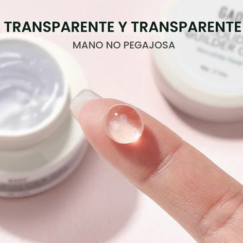 Vista 3 de GAOY Gel constructor sólido para uñas de 60g, gel duro no pegajoso para manos de 3D esculpido para tallado artístico, modelado y extensión
