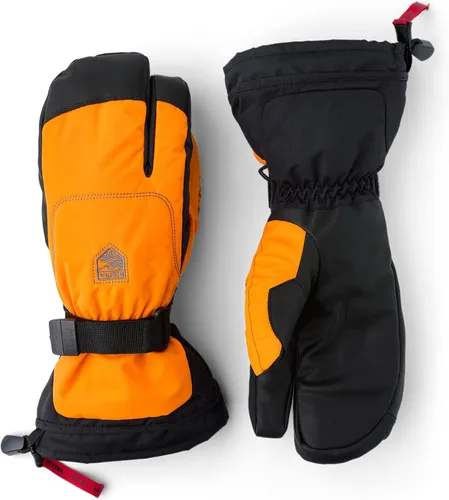 Vista 7 de Hestra Alpine Gauntlet SR - Guante de piel impermeable para esquí y snowboard Negro/Negro
