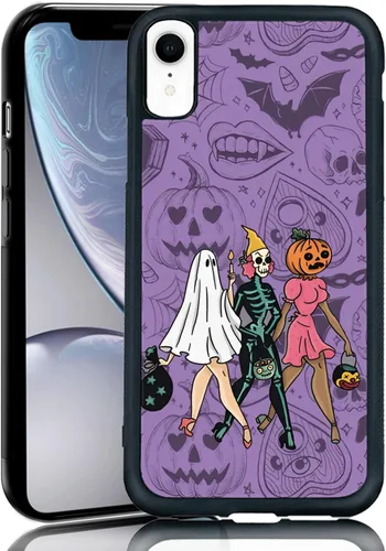 Vista 35 de Funda para iPhone 11 Pro Max, funda protectora de poliuretano termoplástico (TPU) a prueba de golpes, diseño de cabeza de calabaza, diseño de araña
