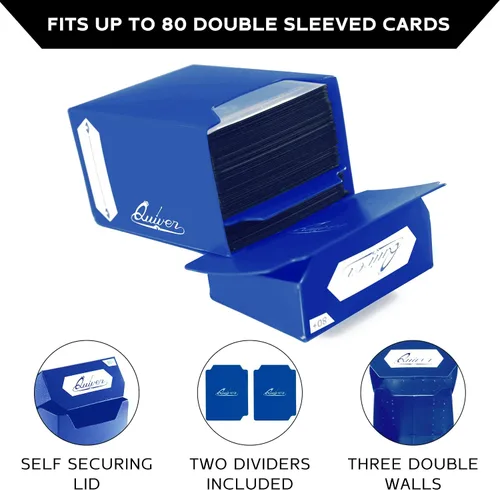 Vista 2 de Quiver Time Paquete de cartas coleccionables azules para cartas coleccionables y fundas para cartas, compatible con Magic: The Gathering Cards