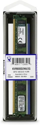 Vista 3 de Kingston ValueRAM 2GB 800MHz DDR2 No ECC CL6 DIMM Memoria de escritorio