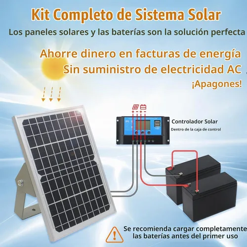 Vista 3 de JUJIANG C026 - Abridor de Puerta Solar con Baterías y Panel Solar para Puertas de Apertura Dual de hasta 1540lb, Kit Completo de Abridor de Puerta