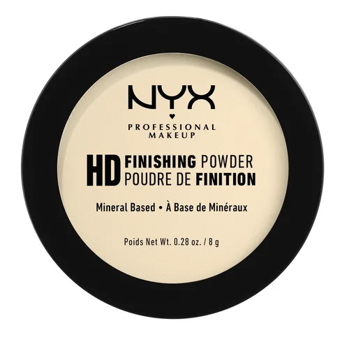 Vista 2 de Polvo de fijación NYX Professional Makeup HD, polvo compacto prensado - Banana