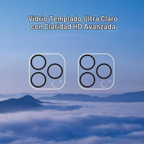 Vista 4 de Ailun - Protector de lente de cámara para iPhone 13 Pro y iPhone 13 Pro Max, vidrio templado, dureza 9H, ultra HD, antiarañazos, fácil de instalar