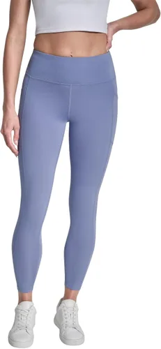 Vista 8 de DKNY Leggings de compresión de cintura alta 7/8 con bolsillo tipo cargo para mujer Negro
