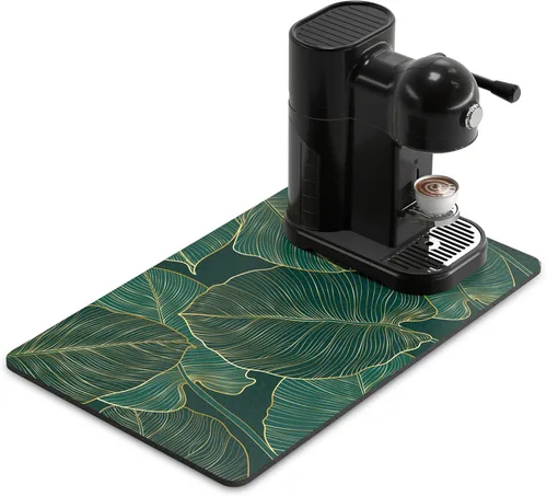 Vista 50 de Rnivvi Tapete de secado de platos para encimera de cocina, 16 x 18 pulgadas, bonita almohadilla de secado absorbente resistente al calor con goma