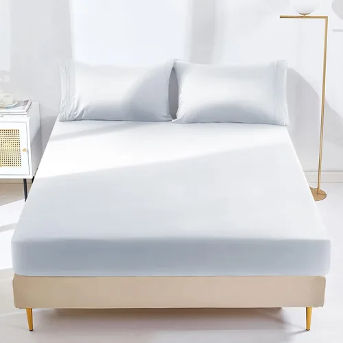 Vista 18 de YIYEA Sábana bajera ajustable floral con funda de almohada, sábana bajera de microfibra de doble cepillado de alta calidad, bolsillo profundo de 16