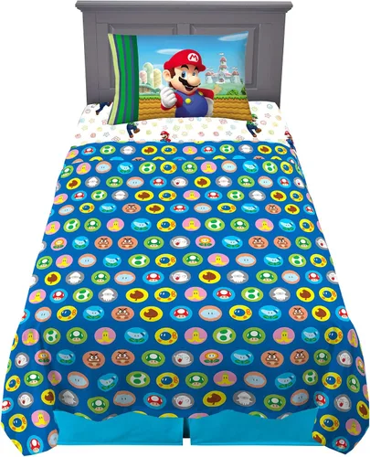 Vista 8 de Franco - Juego de sábanas de microfibra súper suave para niños, tamaño matrimonial, Baby Shark