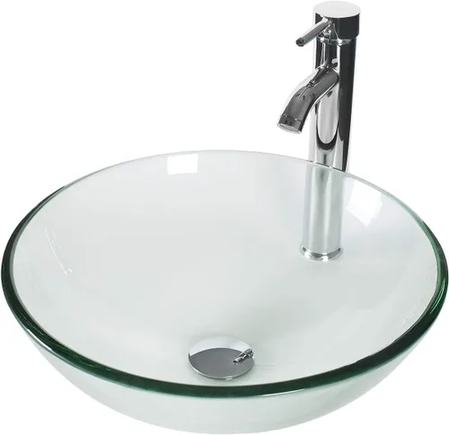 Vista 8 de UEV Juego de tocador de baño antiguo de 24 pulgadas, color marrón oscuro con lavabo, armario de baño de madera de hierro con grifo de temperatura