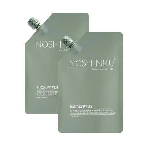 Vista 7 de Noshinku Recambio de desinfectante de manos en aerosol para bolsillo, desinfectante de manos hidratante natural con 70% de alcohol derivado de caña