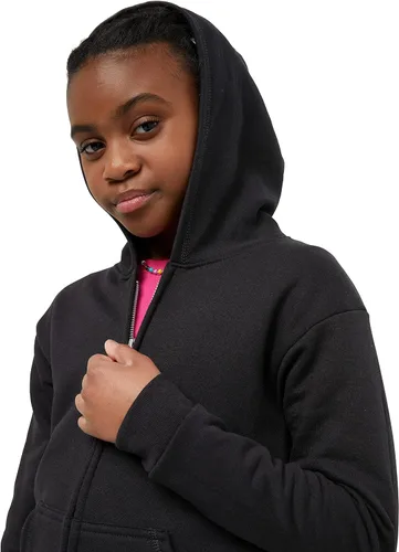 Vista 4 de Hanes Sudadera con capucha Comfortsoft Ecosmart con cremallera completa para niña