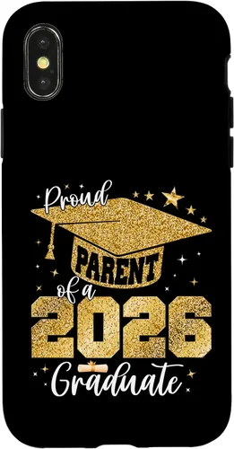 Vista 5 de Proud Parent of a Class of 2026 Graduate Senior Graduation Case for iPhone 16