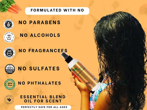 Vista 9 de J'Organic Solutions Kit de cuidado de rizos para niños, acondicionador sin enjuague, hidratante para el cabello, estimulador del cuero cabelludo