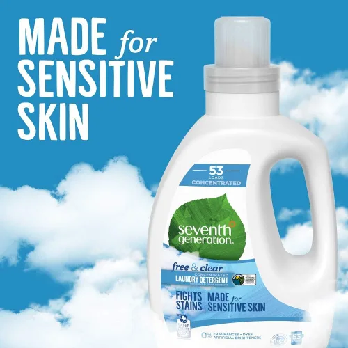 Vista 4 de Seventh Generation Paquetes de detergente para lavavajillas, libre y transparente, 90 paquetes con detergente concentrado para ropa, libre