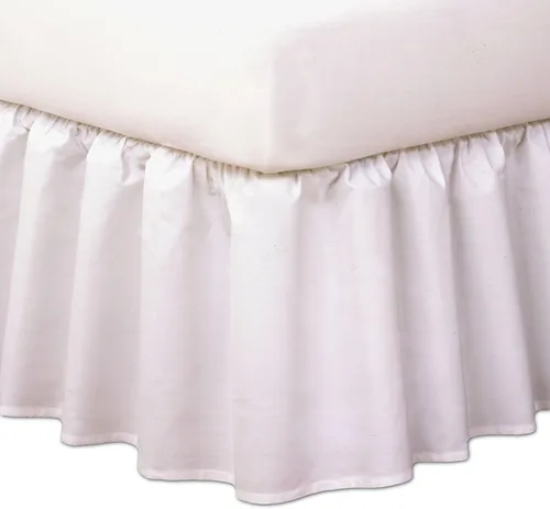 Vista 6 de Faldón cubrecama Magic Skirt, con fruncido, nunca levantes tu colchón, con caída de 14 pulgadas, Poliéster & Mezcla de poliéster, Ivory, gemelo