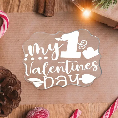 Vista 17 de The Ladies Love Me - Adorno de acrílico con cita de amor, regalo sentimental para el día de San Valentín, adorno transparente personalizado