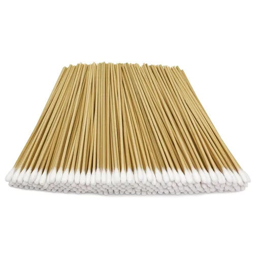 Vista 9 de 200 hisopos de algodón extra largos de 6 pulgadas con asas de madera, aplicadores largos de punta de algodón para limpieza de precisión