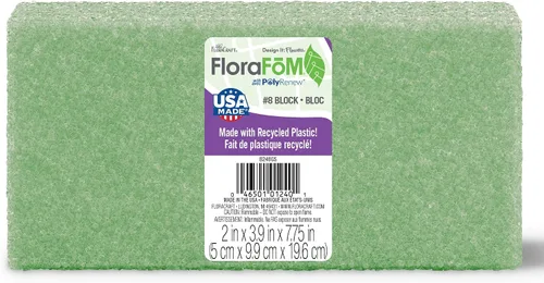 Vista 11 de FloraCraft Bloque FloraFōM de 1.9 pulgadas x 1.9 pulgadas x 4.9 pulgadas, color verde