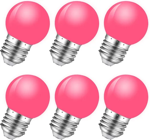 Vista 11 de Bombilla de luz nocturna, bombillas LED de 1 W, bombillas G14 G45 E26, bombillas de ahorro de energía, equivalente a 5 W, blanco frío de 6500 K