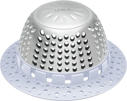 Vista 11 de LEKEYE Captador de pelo para drenaje de ducha/Cubierta de drenaje de bañera/Protector de drenaje para desagües de palanca y normales (Negro)