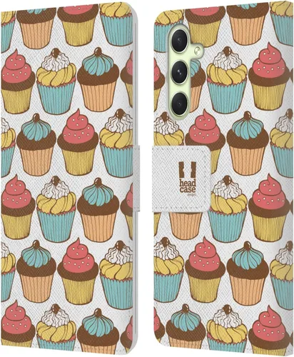 Vista 35 de Head Case Designs Assortment Cupcakes Happiness Leather Wallet Case Compatible with Samsung Galaxy A07 4G Surtido