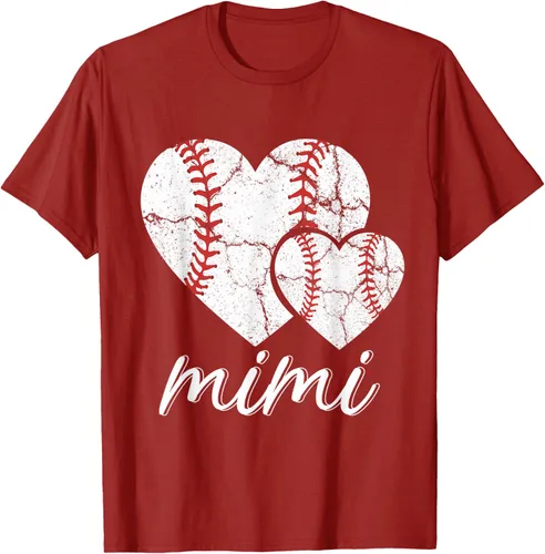 Vista 73 de Camiseta de béisbol Mimi para el Día de la Madre, Negro, S