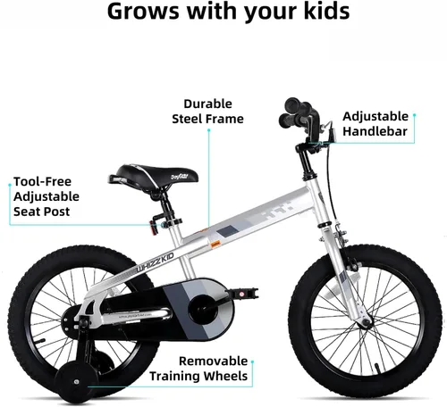 Vista 2 de JOYSTAR Whizz Kids Bike 12-20 Inch Kids' Bicycle for Toddler and Kids Ages 2-10 Years Old, BMX Style Boys Bike with Training Wheels, Multiple
