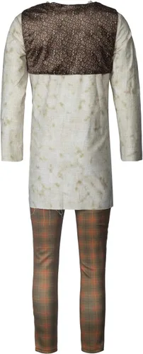 Vista 2 de LILLIWEEN Disfraz de ogro verde para adulto, camisa de sublimación y pantalones largos