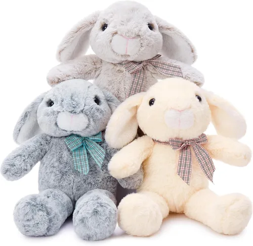 Vista 10 de MaoGoLan 4 animales de peluche de castor con tres bebés en el interior, regalo de felpa de castor gigante esponjoso de 17.7 pulgadas, divertidos