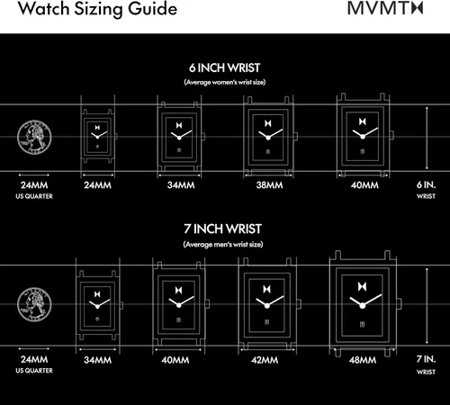 Vista 4 de MVMT - Reloj modelo Signature Square para mujer, analógico y minimalista