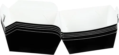 Vista 17 de Restaurantware Mini cajas de hamburguesas de 2.5 x 2.5 x 2 pulgadas, 100 recipientes de alimentos con tapa con bisagras, cajas desechables de papel