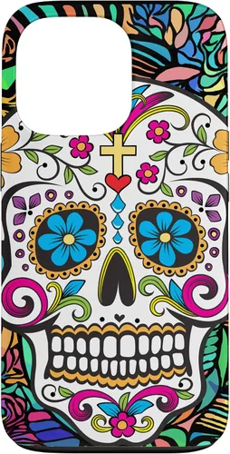 Vista 10 de Funda para iPhone 11 Pro Max Day of the Dead Sugar Skull