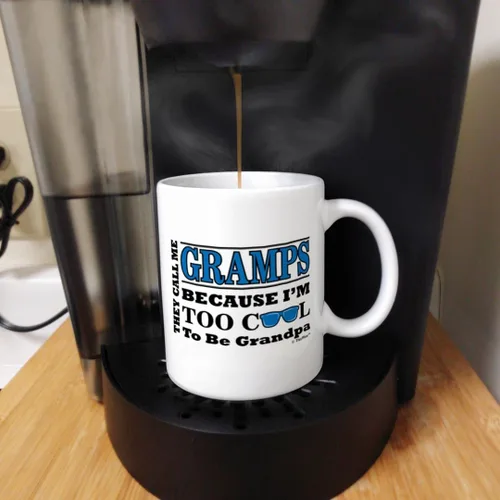 Vista 5 de ThisWear Regalo del Día del Padre para abuelos demasiado geniales para ser un abuelo, regalo de gafas de sol de 11 onzas, taza de café de cerámica