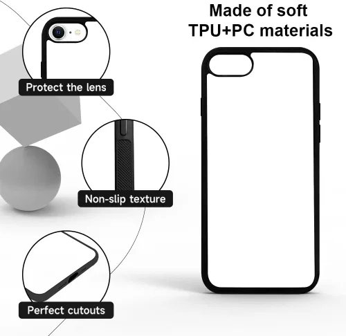 Vista 2 de 5 fundas para iPod Touch 7, iPod Touch 6, funda de sublimación en blanco imprimible DIY personalizada para iPod Touch 5, goma suave, antiarañazos, a