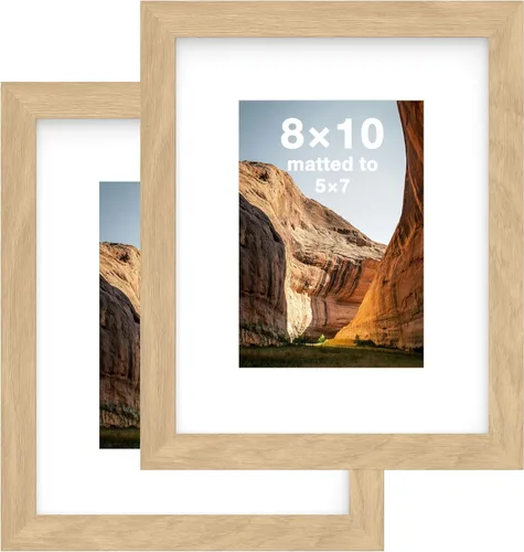 Vista 63 de FrameWorks Marcos de fotos clásicos de madera 4x6 con vidrio templado, color negro, paquete de 2