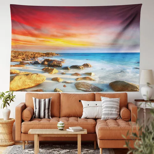 Vista 60 de Lunarable Tapiz de los años 90, historia inspirada en el arte pop, ilustración temática de baile de celebración, decoración de tela para colgar