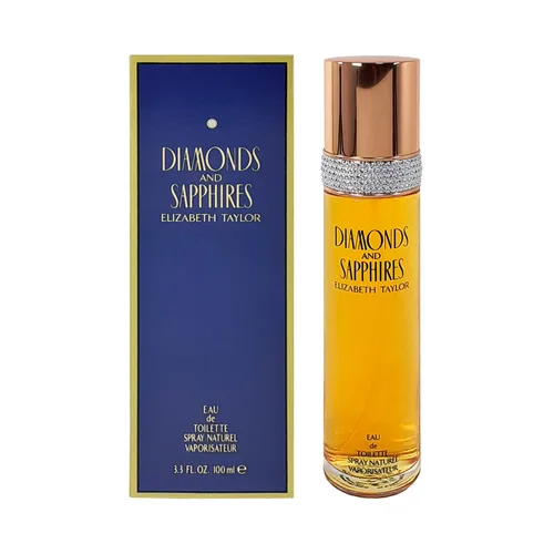 Vista 3 de DIAMONDS & SAPHIRES by Elizabeth Taylor Eau De Toilette en espray de 3.4 onzas para mujer, 100% auténtico