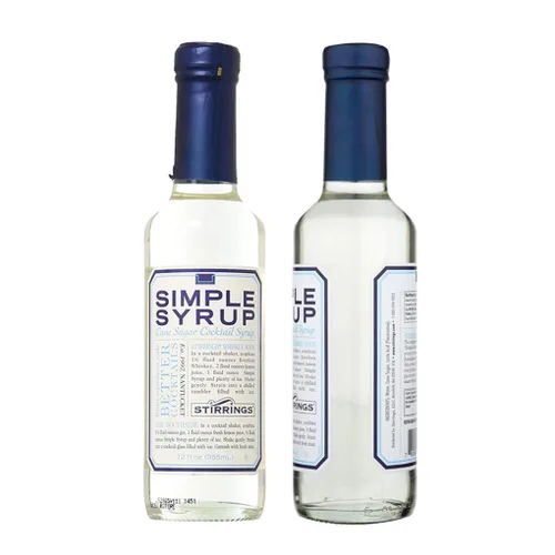 Vista 4 de Stirrings Pure Cane - Mezclador de cóctel de jarabe simple, botella de 12 onzas, paquete de (1)