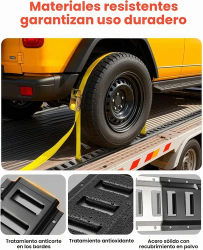 Vista 2 de Kit de Rieles de Amarre E-Track VEVOR, Paquete de 4 Rieles E-Track de 16 Pulgadas con 21 Piezas de Accesorios, 2 Correas de Trinquete y 4 Anillos O