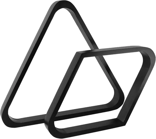 Vista 10 de GSE Games & Sports Expert Triángulo de Billar de Madera Maciza para 8 Bolas / Rombo para 9 Bolas, Porta Bolas de Billar para Bolas de Billar