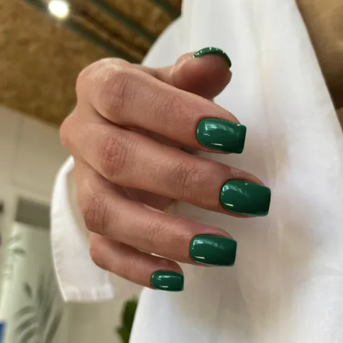 Vista 11 de 48 piezas de uñas postizas a presión color burdeos, uñas falsas en forma de almendra, pegamento para uñas, uñas de longitud media