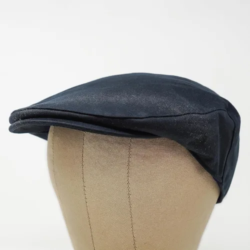 Vista 3 de The Drake - Impermeable - Gorra plana de cera tradicional